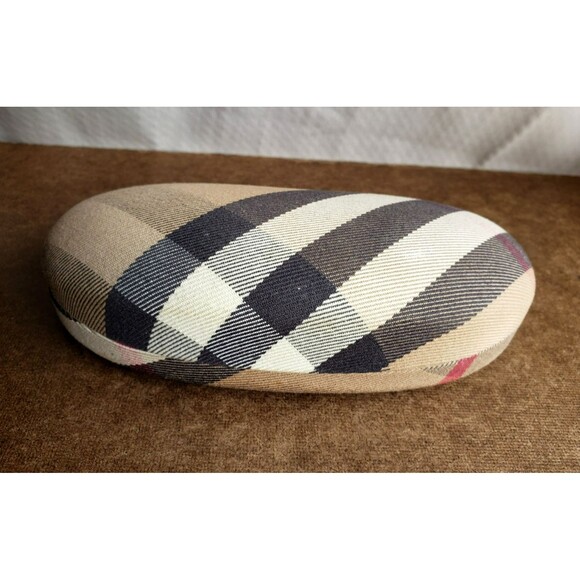 BURBERRY NOVA CHECK Eyeglasses / Sunglasses Hard Case PLAID Clamshell EMPTY CASE - Picture 8 of 16